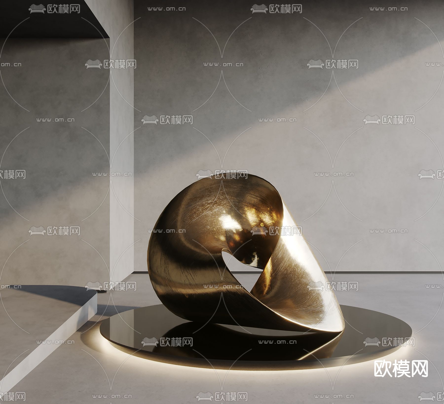 抽象雕塑 艺术装置3d模型下载