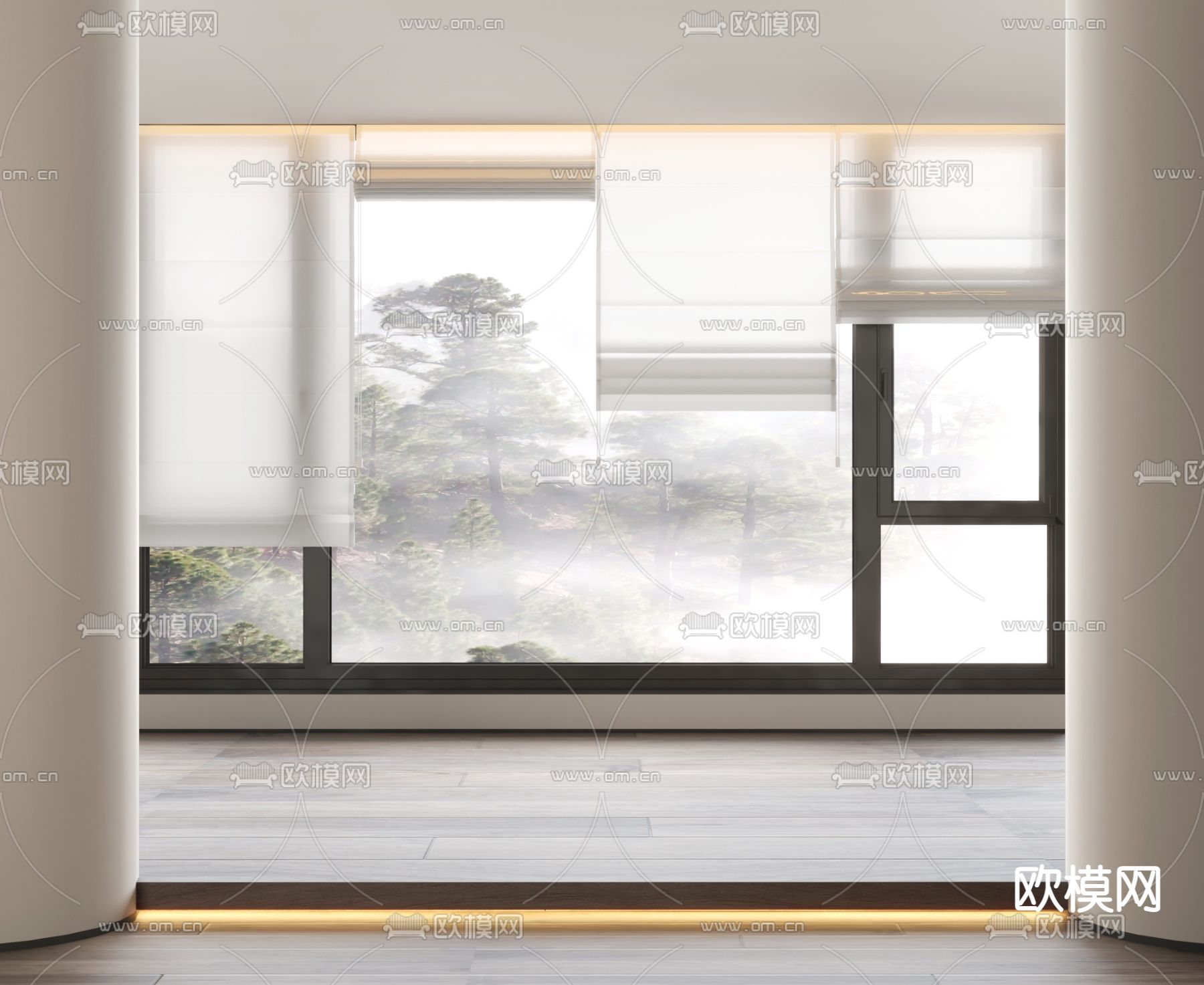 梦幻窗帘 百叶帘3d模型下载_ID14042733_3dmax免费模型-欧模网