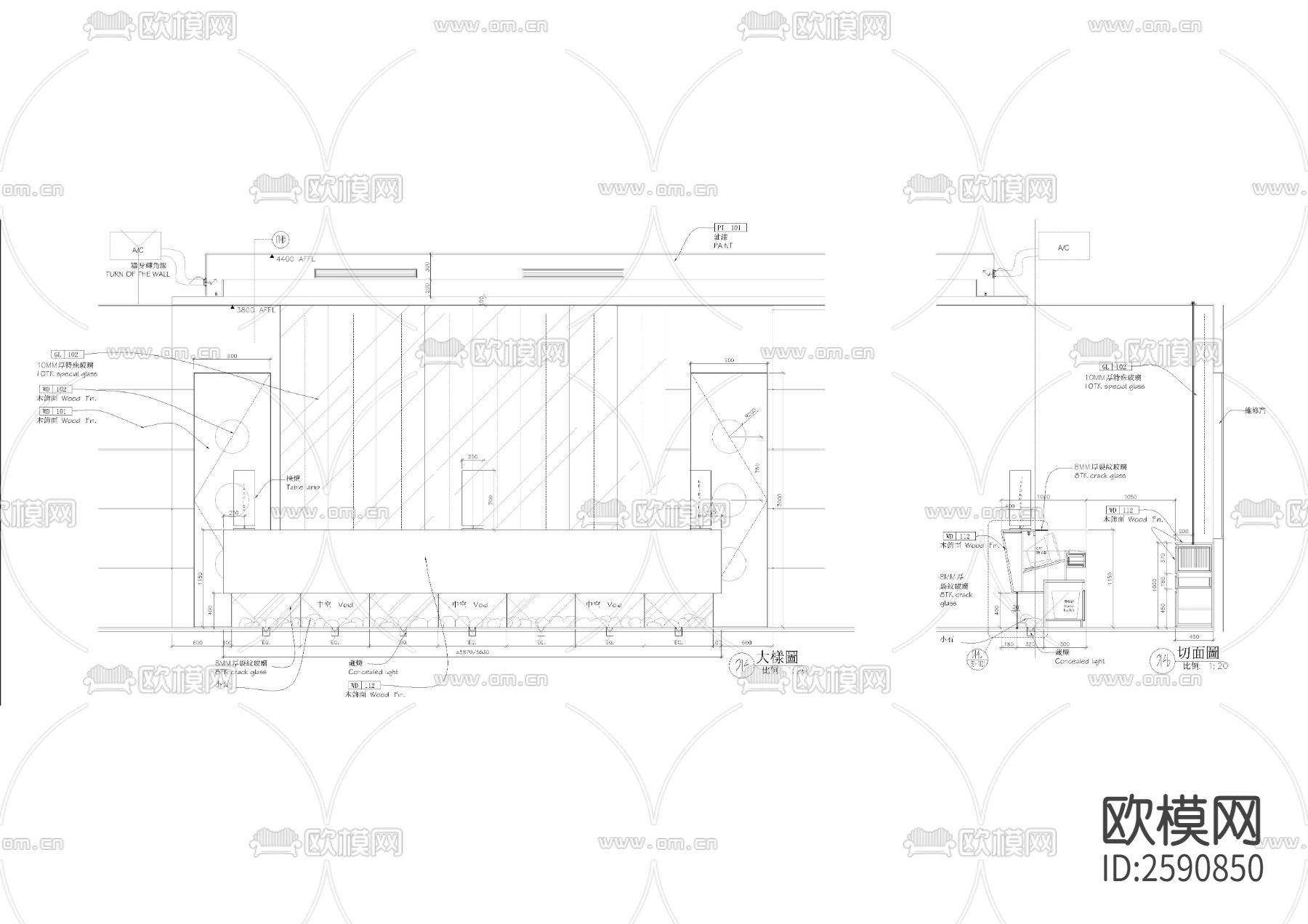 300个施工节点大样CAD图库下载（渲染图3）