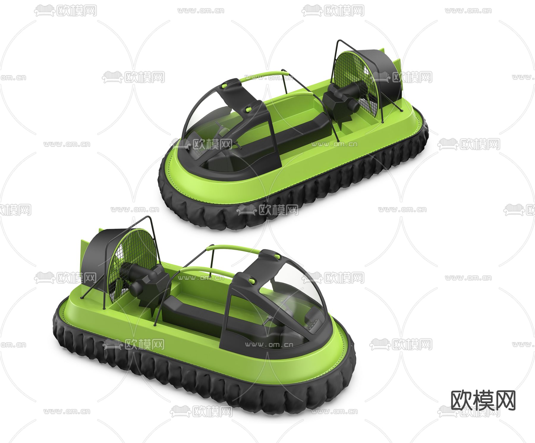 汽艇船3d模型下载