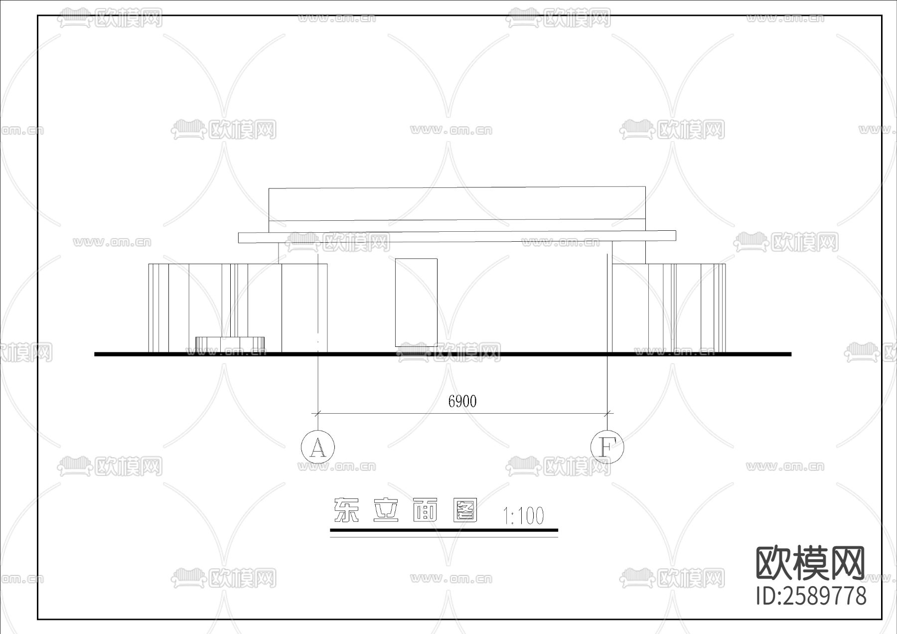 现代厕所CAD施工图下载（渲染图3）