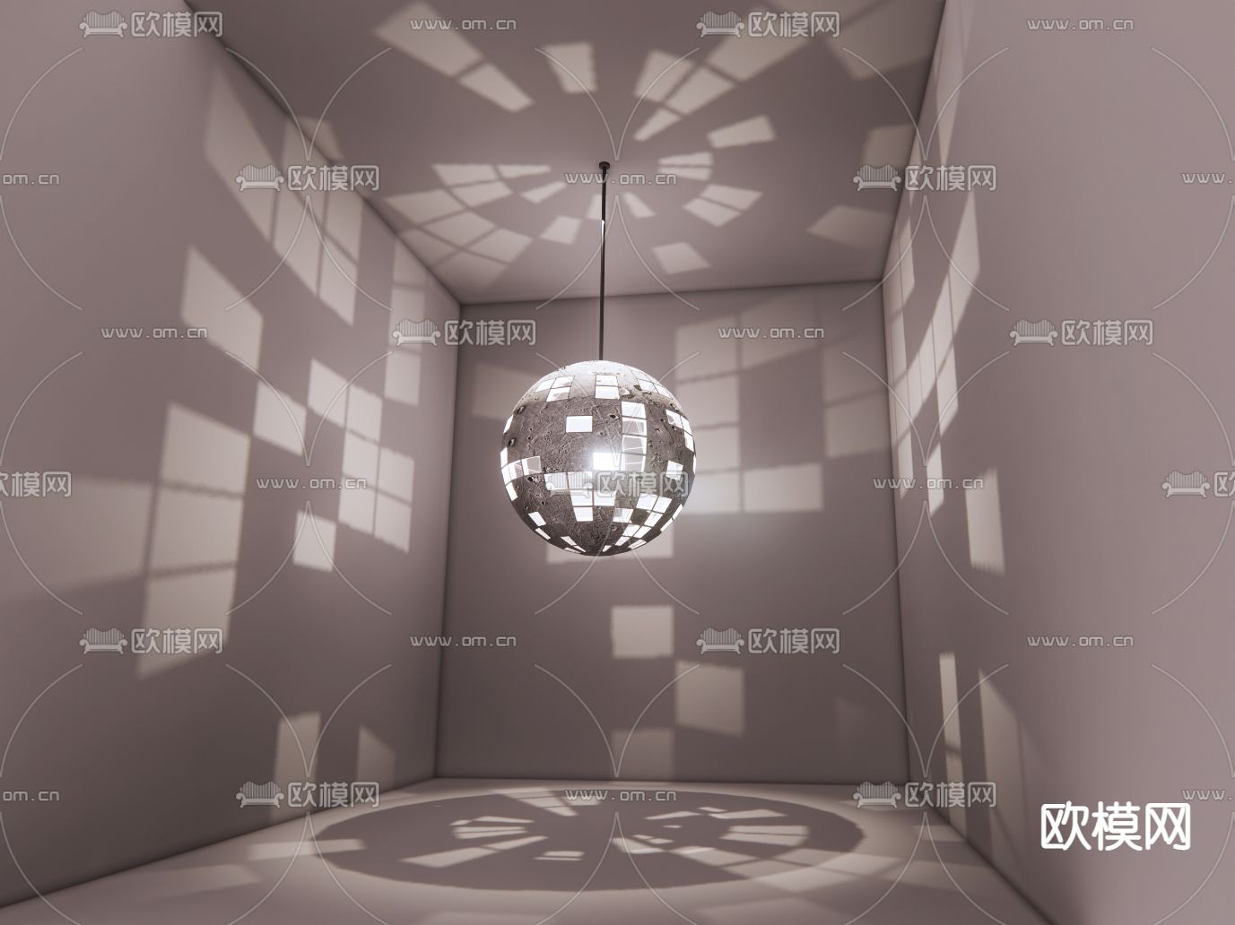 氛围灯 装饰灯 灯球su模型下载（渲染图1）