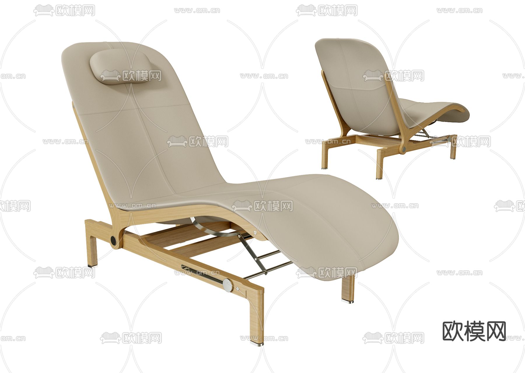 现代休闲椅 躺椅 沙滩椅3d模型下载