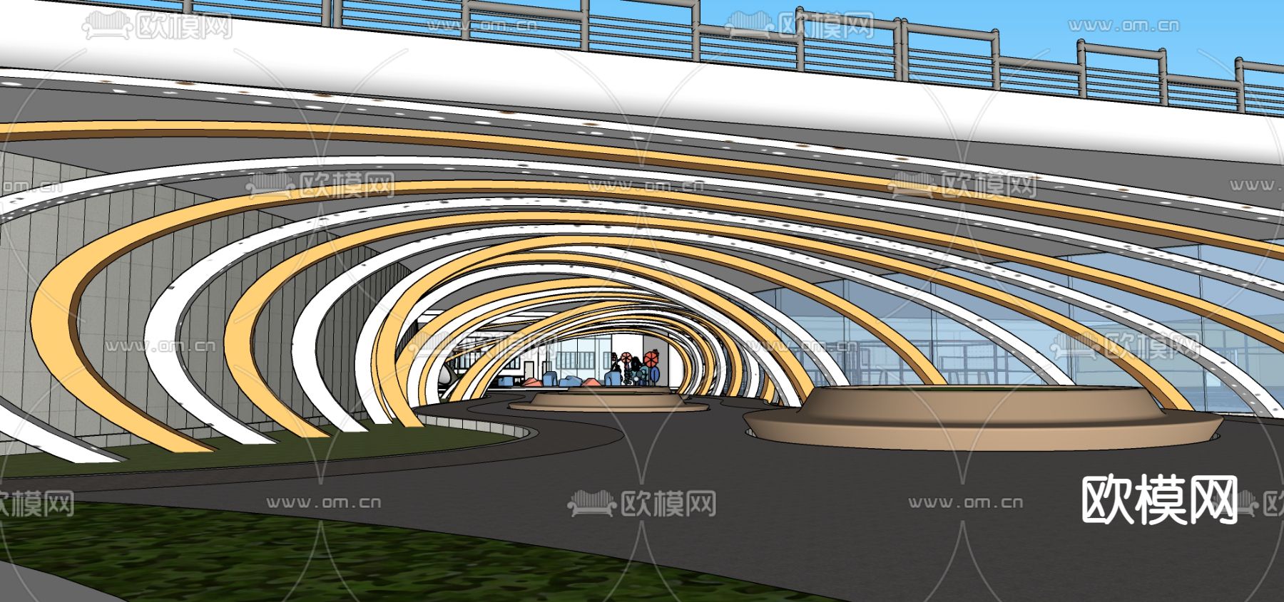 幼儿园su模型下载（渲染图8）