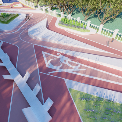 市政公园su模型