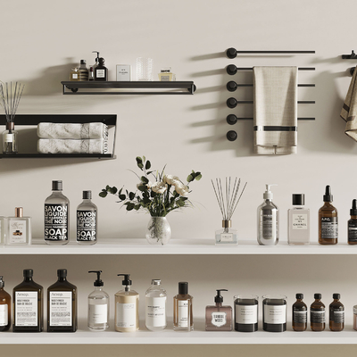  毛巾香薰 洗浴用品su模型 