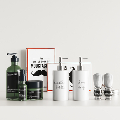  现代护肤品 化妆品su模型 