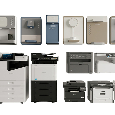  现代打印机su模型 