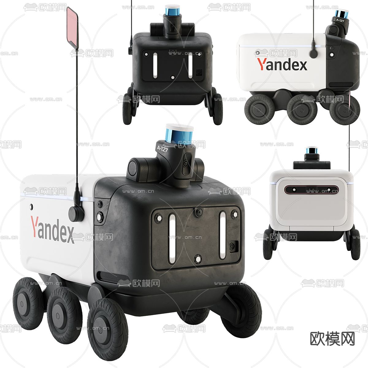 Yandex 漫游者机器人3d模型下载