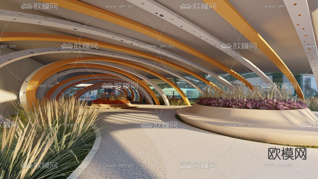 幼儿园su模型下载（渲染图7）