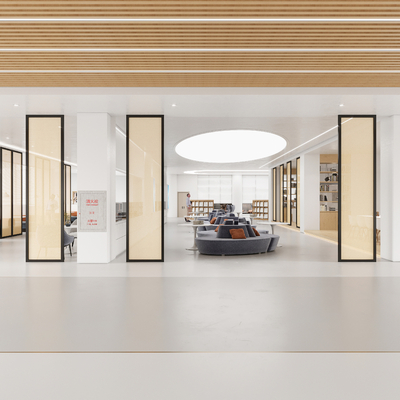  现代社区便民服务中心su模型 