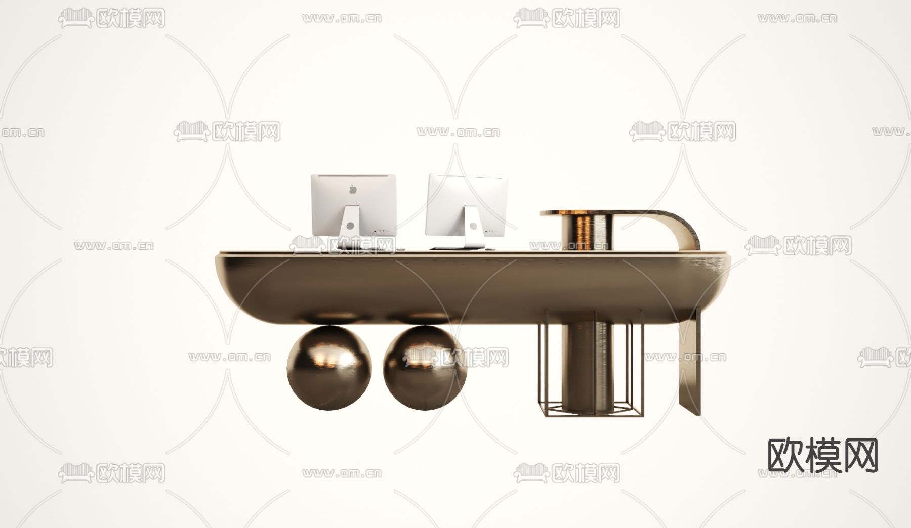 现代服务台 接待台 前台3d模型下载