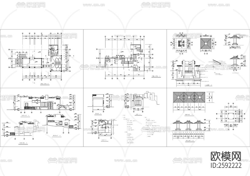 廁所管理房建筑CAD施工圖下載(渲染圖1)