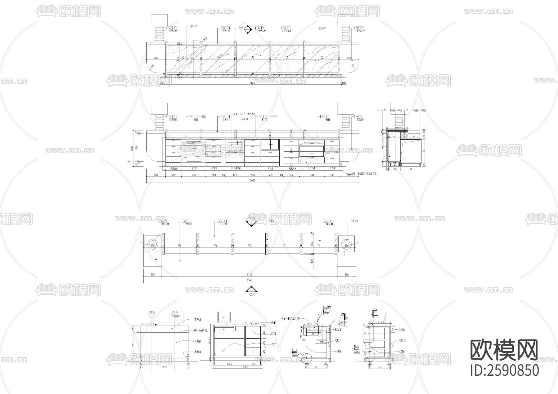 300个施工节点大样CAD图库下载（渲染图1）