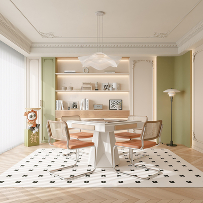  法式棋牌室su模型 