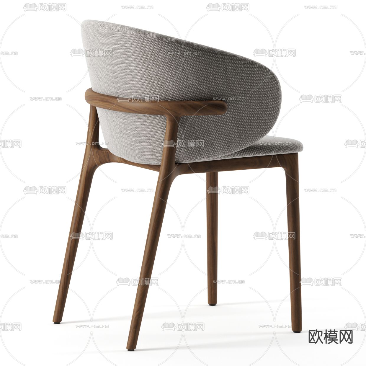 北欧椅子 餐椅3d模型下载（渲染图2）