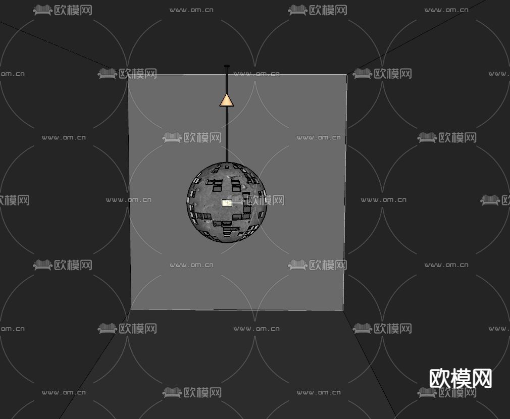 氛围灯 装饰灯 灯球su模型下载（渲染图2）