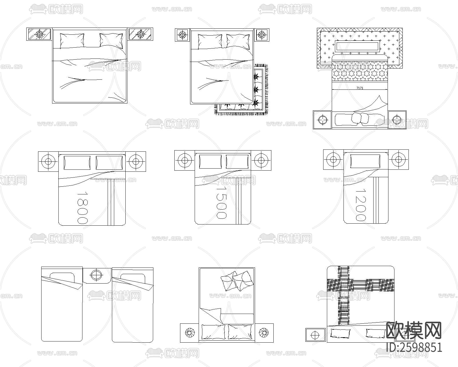 床cad图块下载（渲染图3）