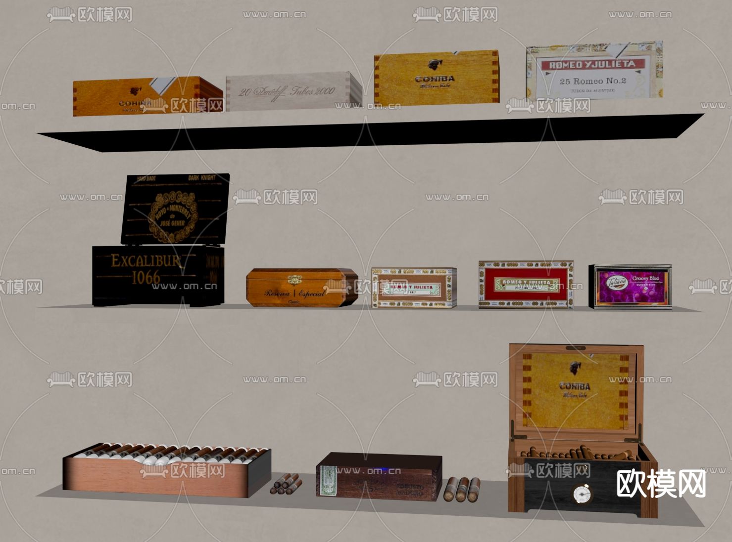 雪茄 香烟su模型下载（渲染图2）