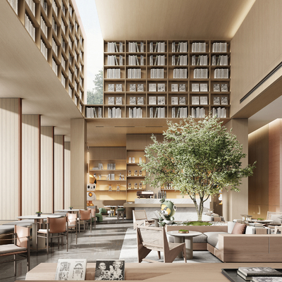 新中式售楼处 洽谈区su模型