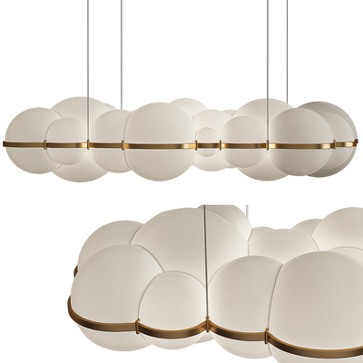 现代球形装饰吊灯su模型