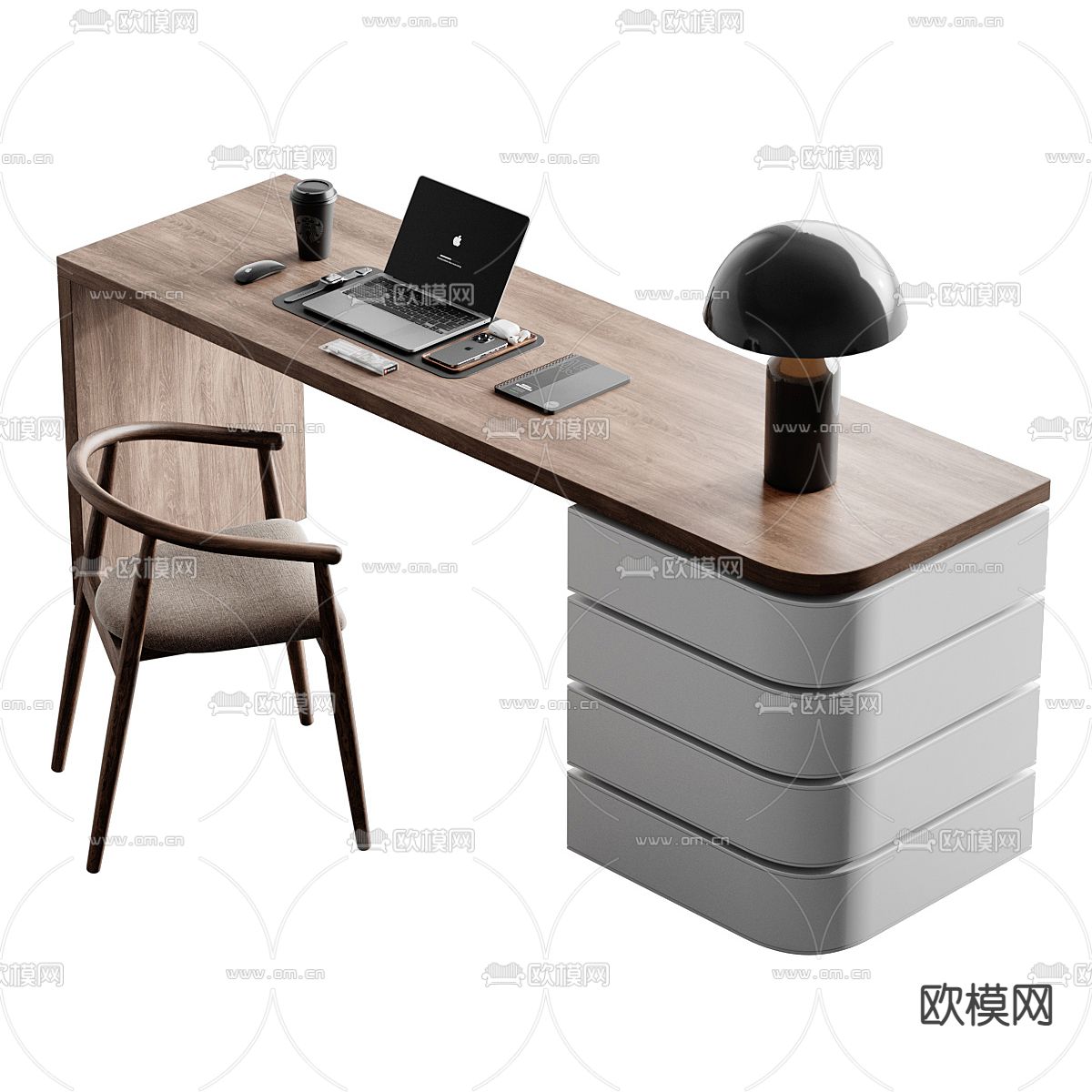书桌 电脑桌 写字台3d模型