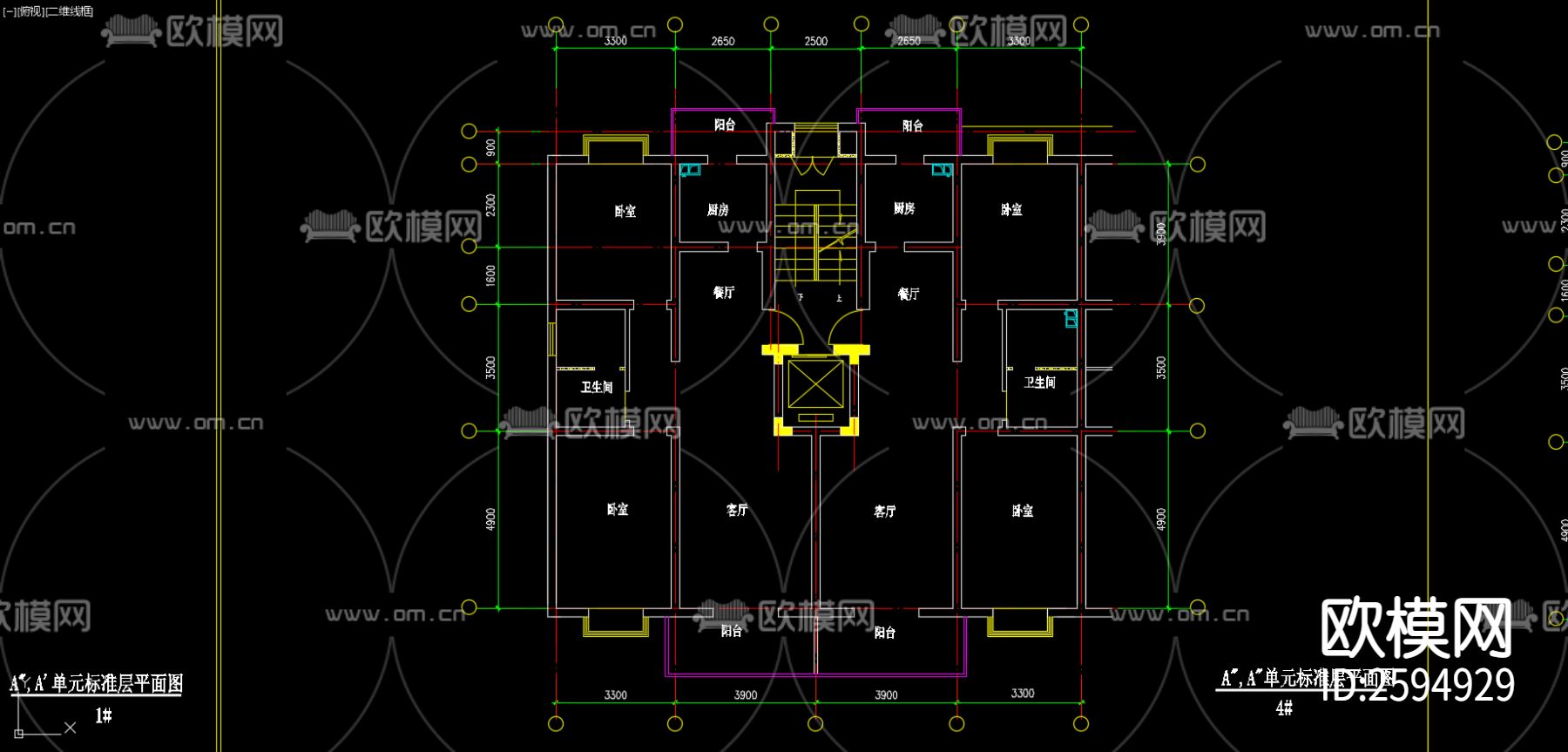 住宅CAD施工图下载（渲染图8）
