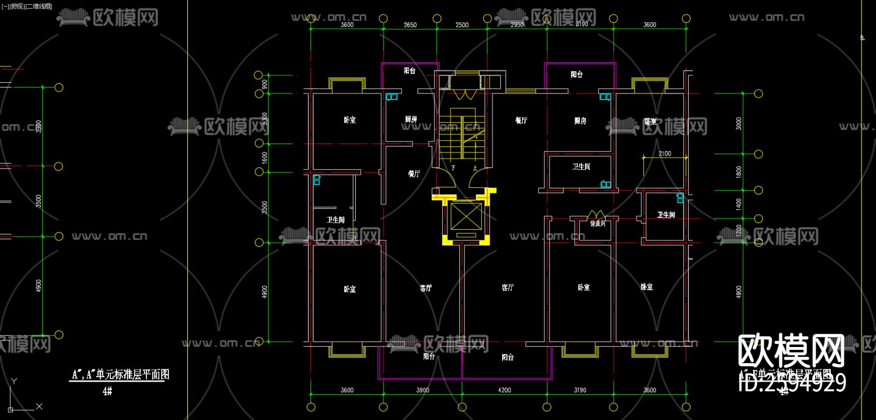 住宅CAD施工图下载（渲染图9）