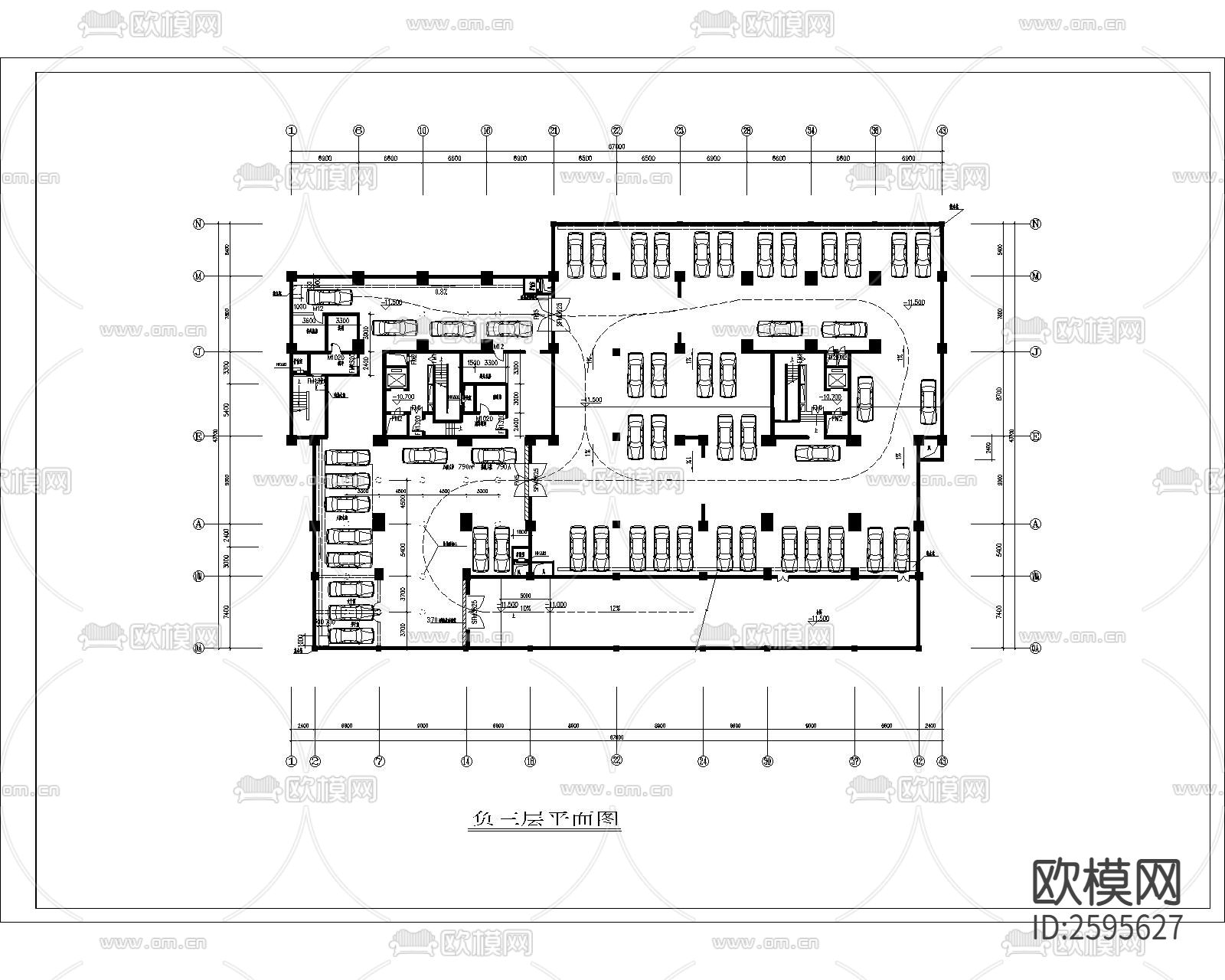 高层住宅全套建筑CAD施工图下载（渲染图2）