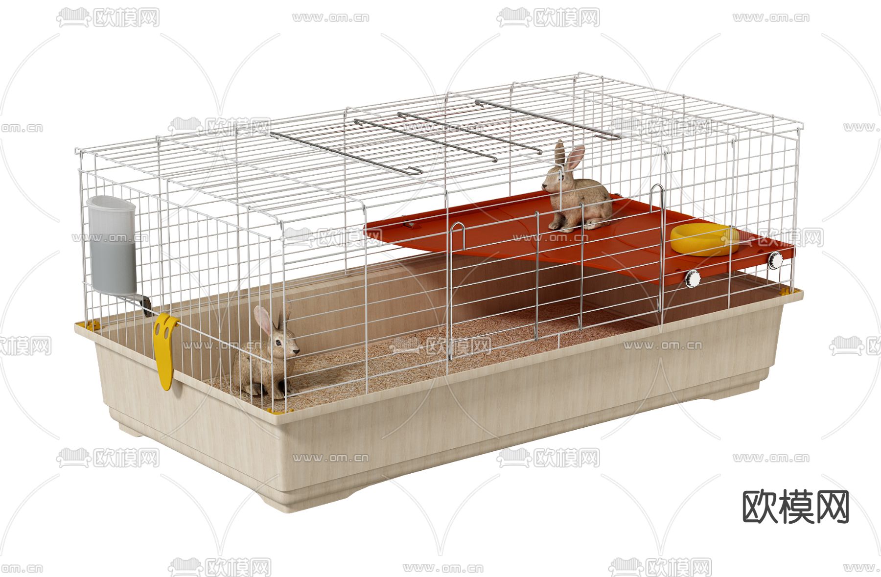 宠物笼子 兔子3d模型下载