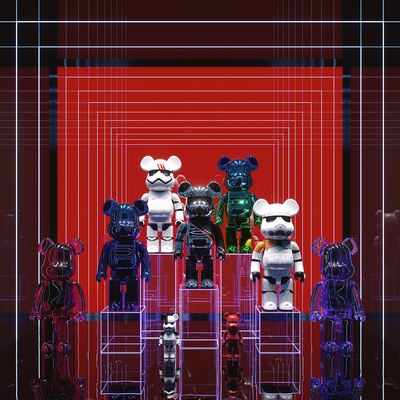  KAWS公仔 暴力熊su模型 