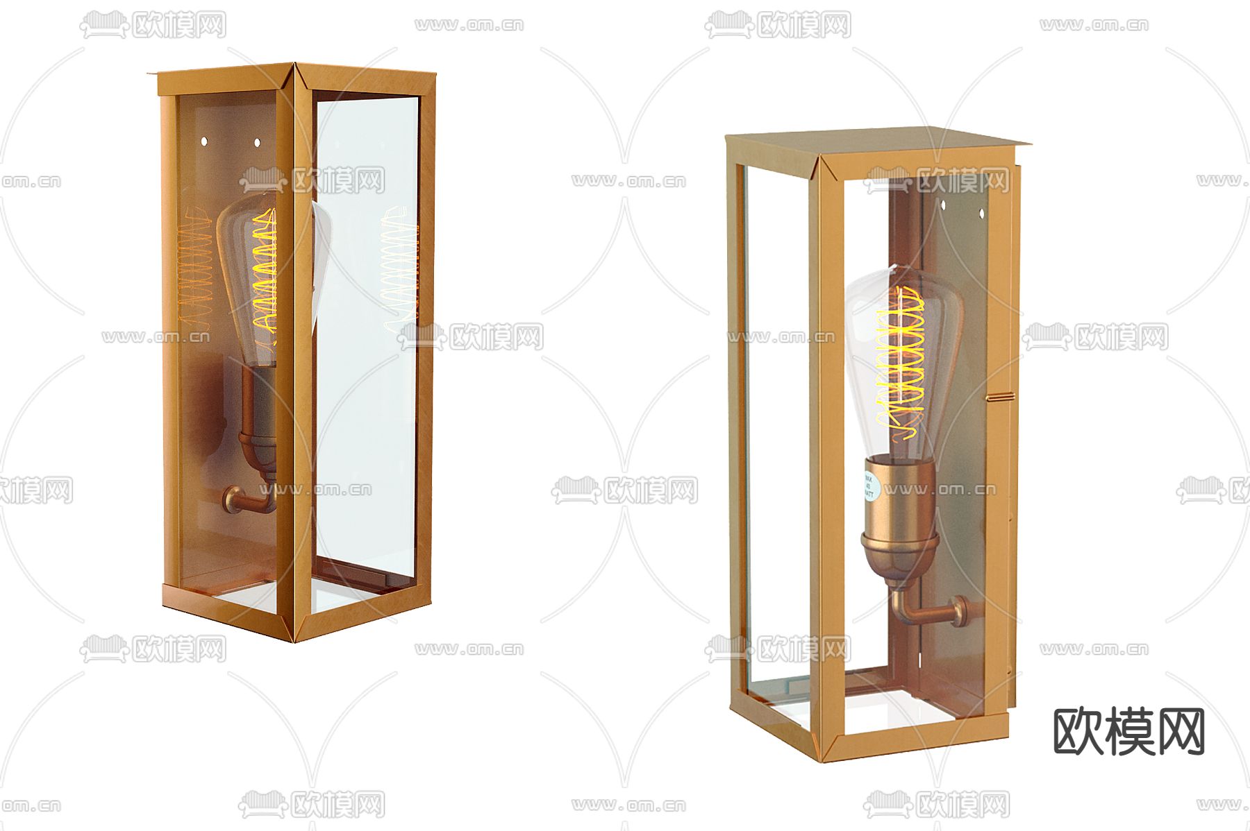 轻奢壁灯3d模型下载