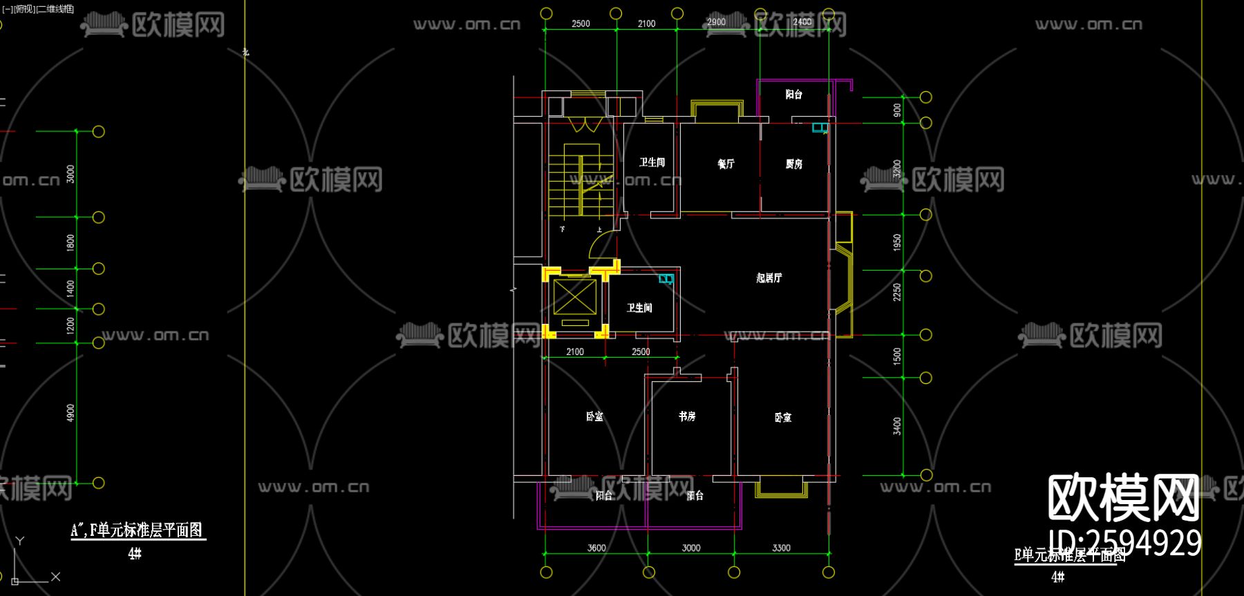 住宅CAD施工图下载（渲染图10）