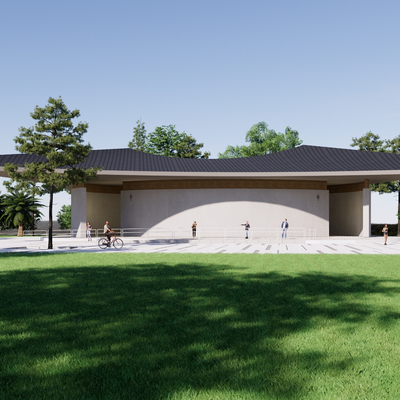  公共厕所su模型 