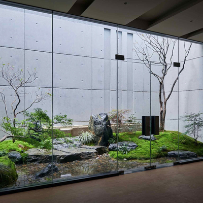  天井造景 植物堆su模型 