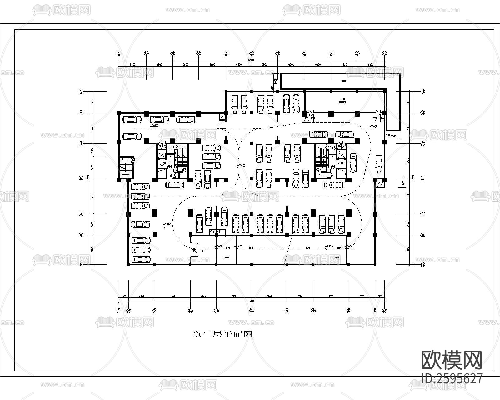 高层住宅全套建筑CAD施工图下载（渲染图5）