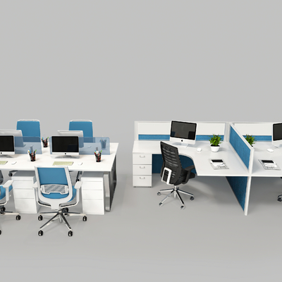  现代屏风卡位su模型 