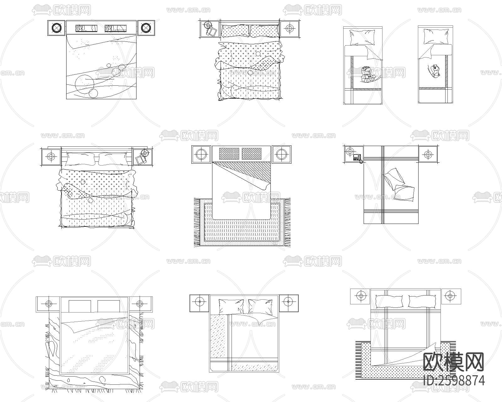 床cad图块下载（渲染图3）