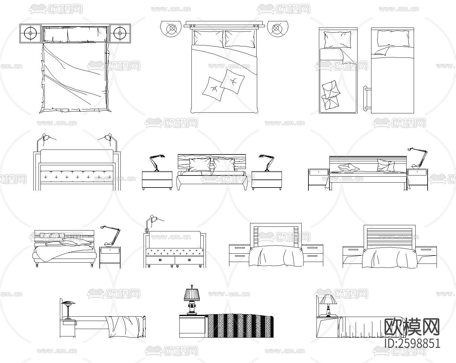 床cad图块下载（渲染图2）