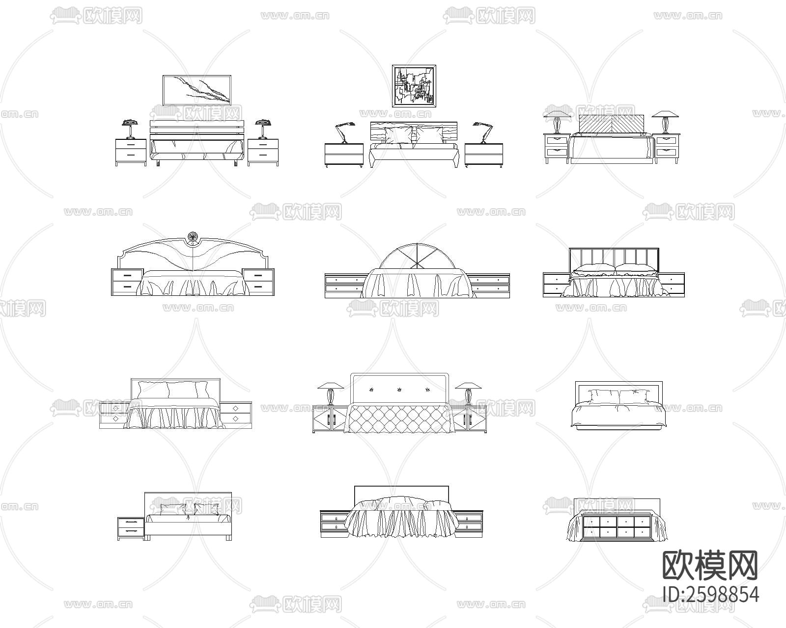 床cad图块下载（渲染图2）
