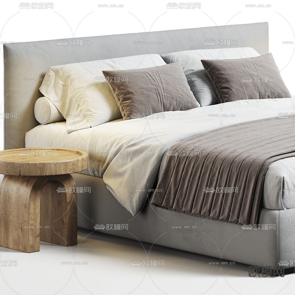 Meridiani  双人床3d模型下载（渲染图2）