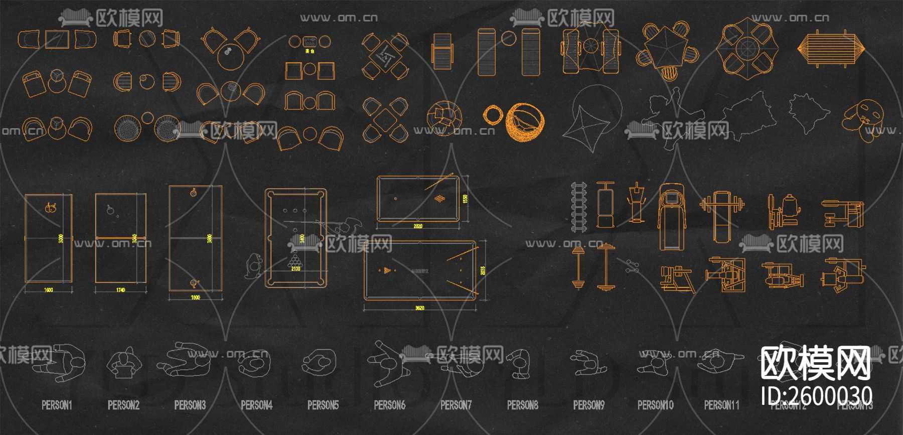 2023设计工作室自用CAD图库下载（渲染图9）