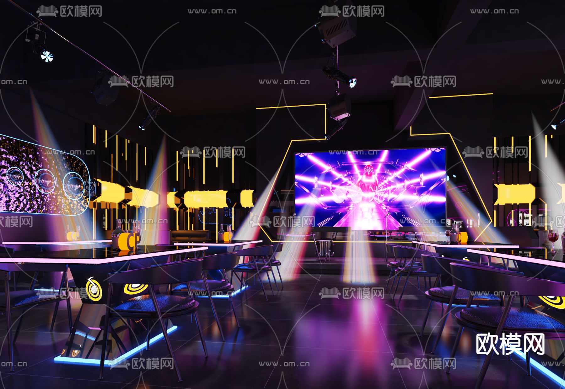 酒吧 清吧3d模型下载（渲染图1）