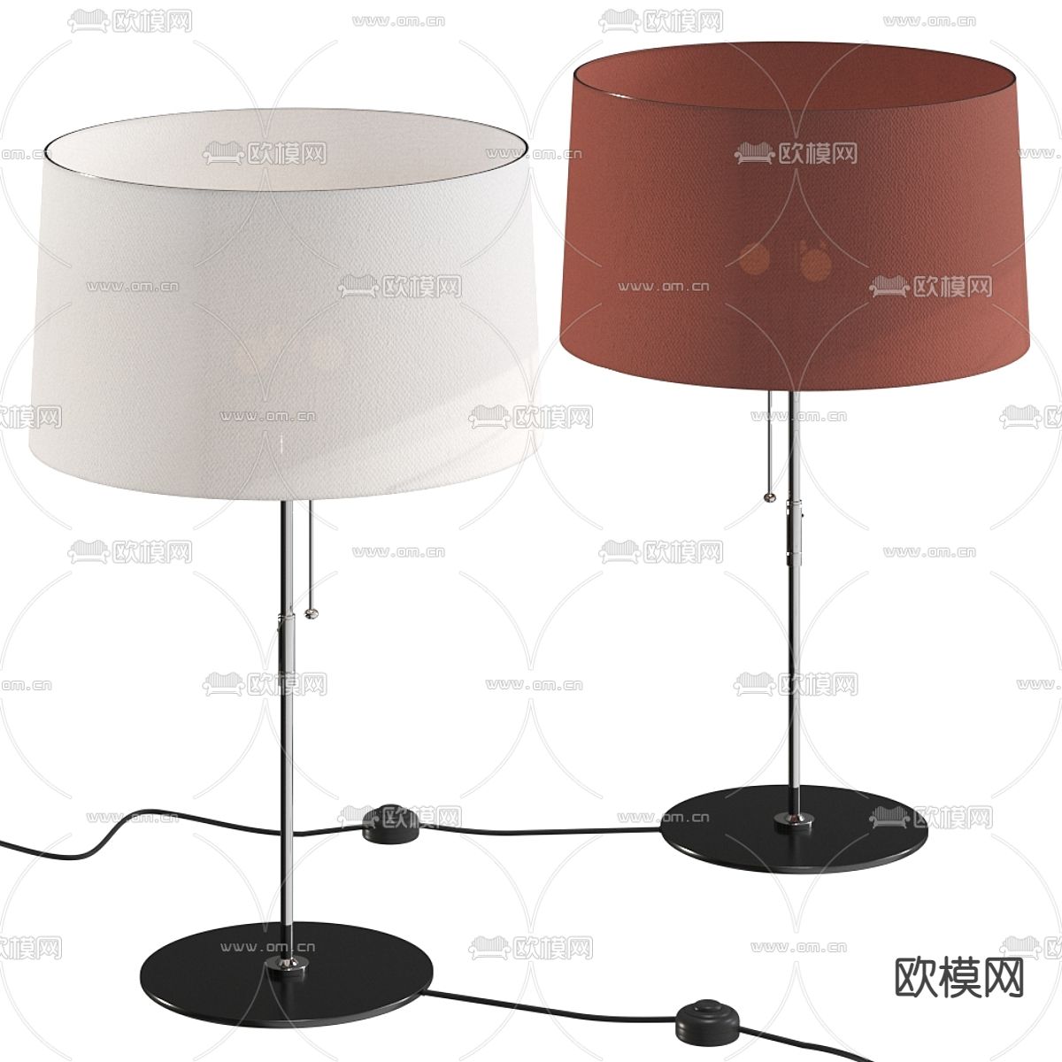 落地灯3d模型下载（渲染图1）