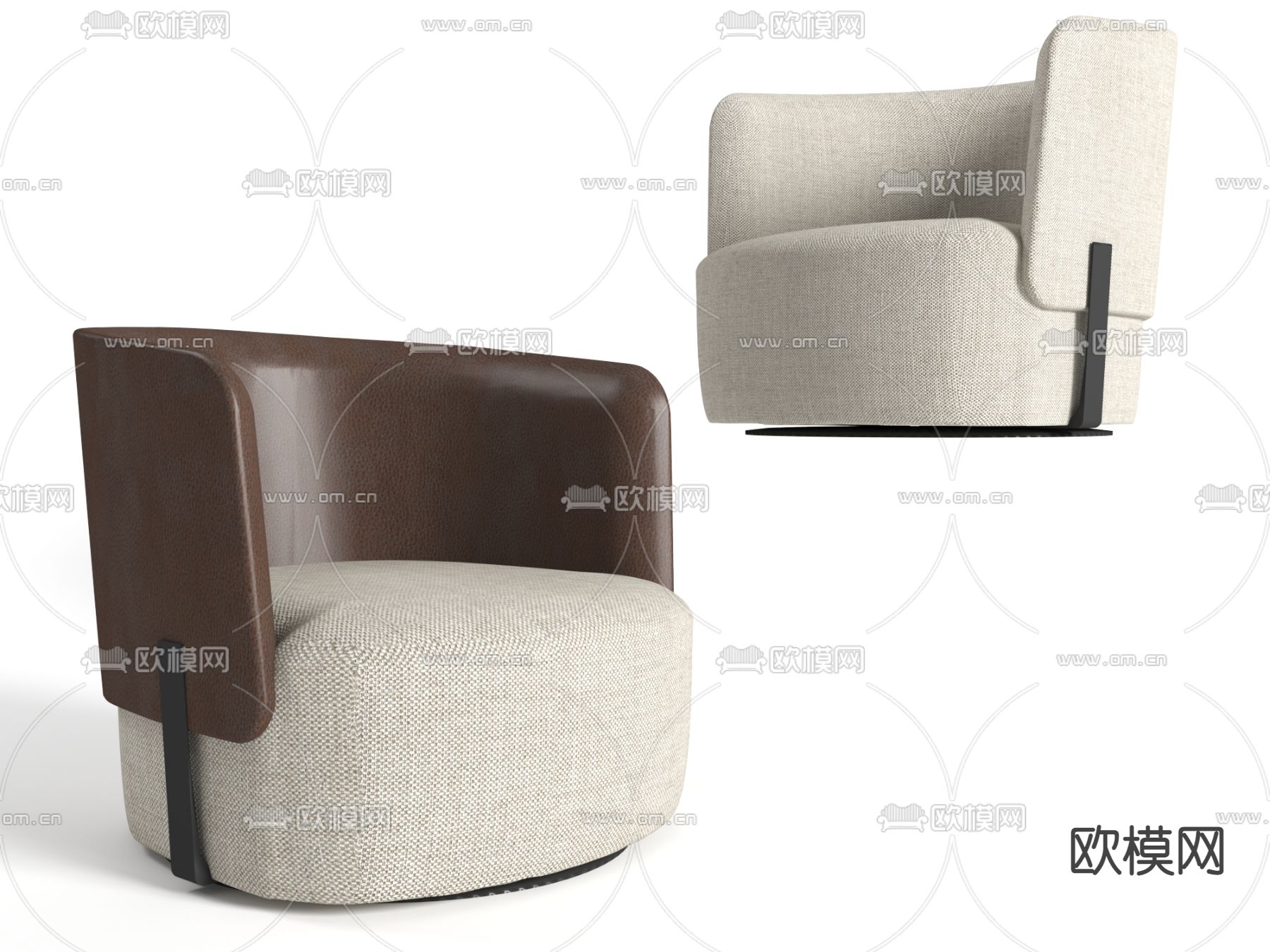 单人沙发 休闲沙发3d模型下载