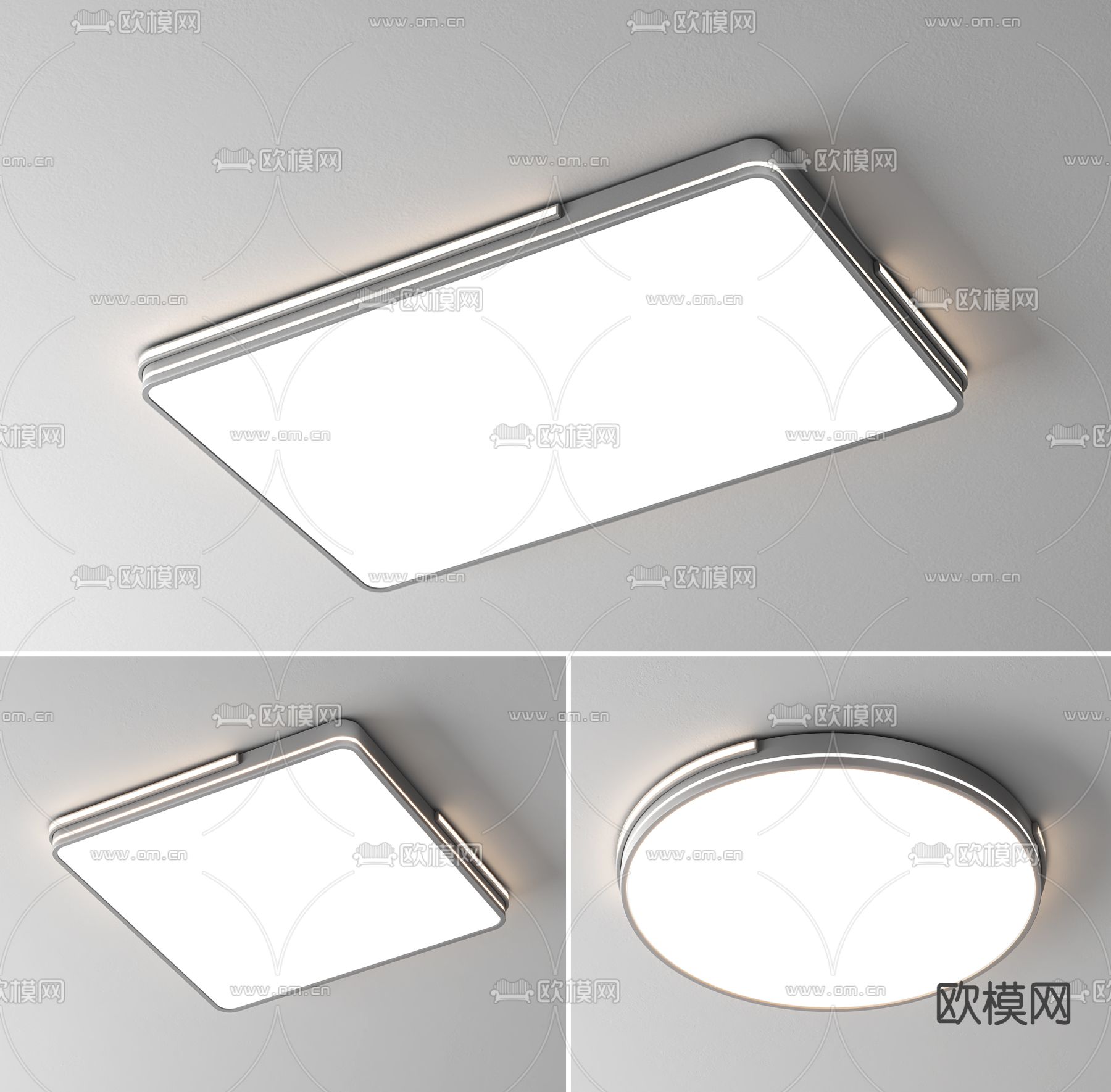 吸顶灯3d模型下载