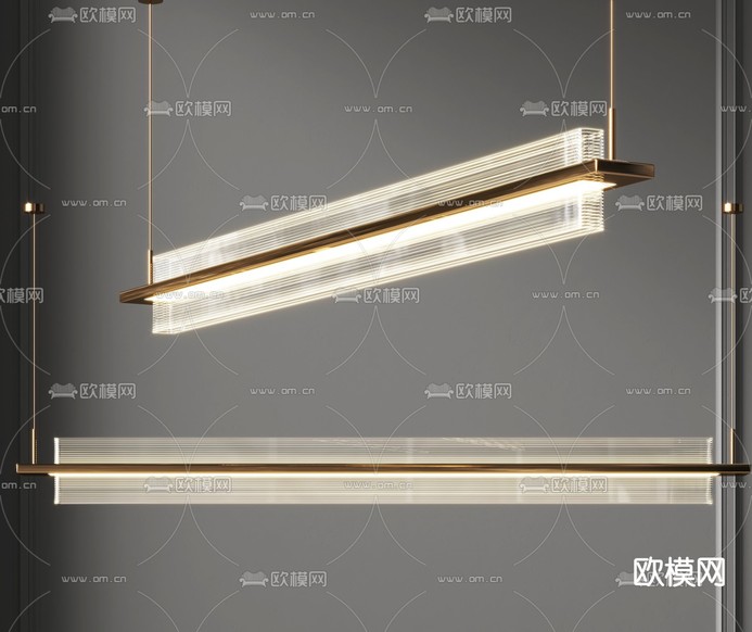 Areti 长吊灯 餐厅灯3d模型下载_ID14048098_3dmax免费模型-欧模网
