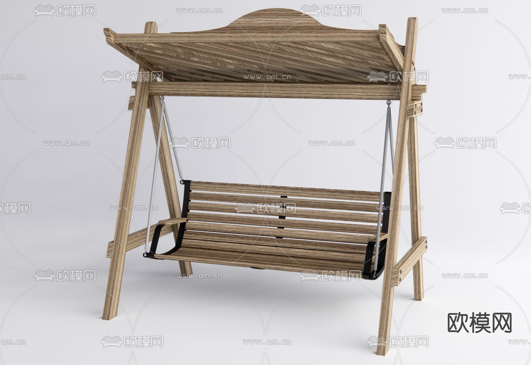 现代秋千椅 吊椅su模型下载（渲染图1）