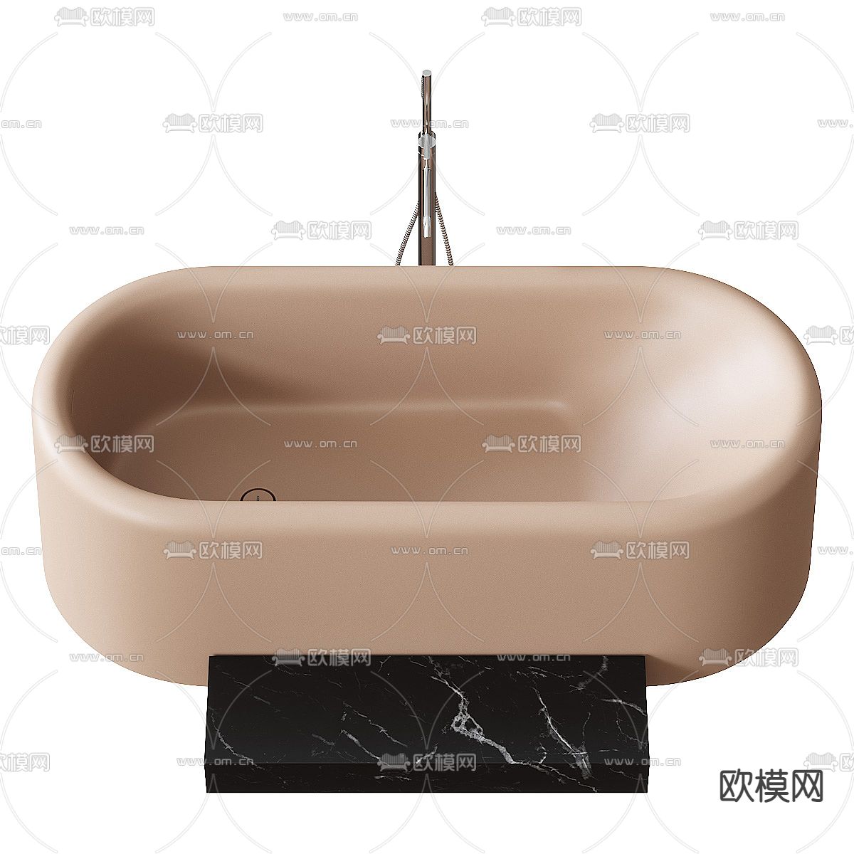 奶油风浴缸3d模型下载（渲染图4）