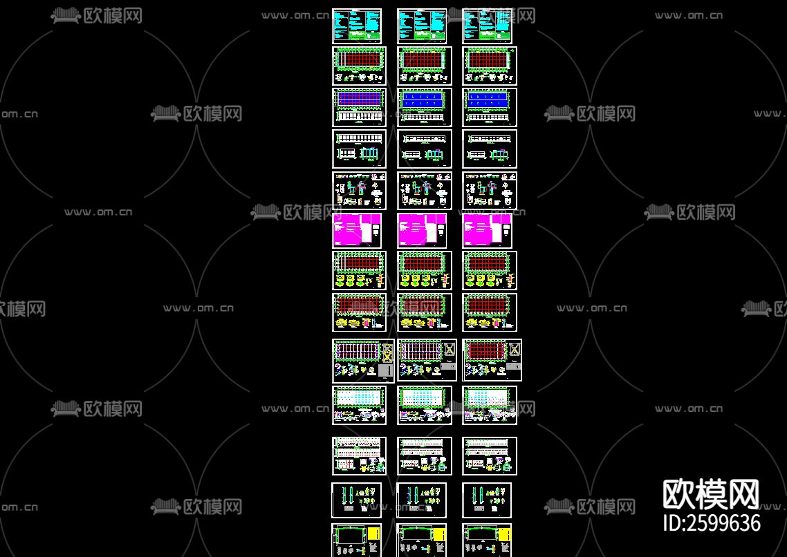 宿迁欧龙机械制造有限公司2号厂房CAD施工图下载（渲染图4）